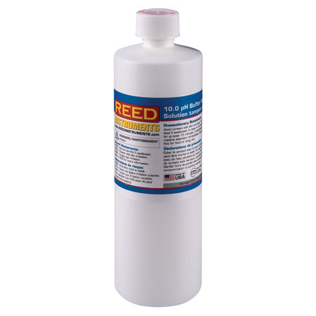 REED INSTRUMENTS 10.0pH Buffer Solution, 16.9oz R1410